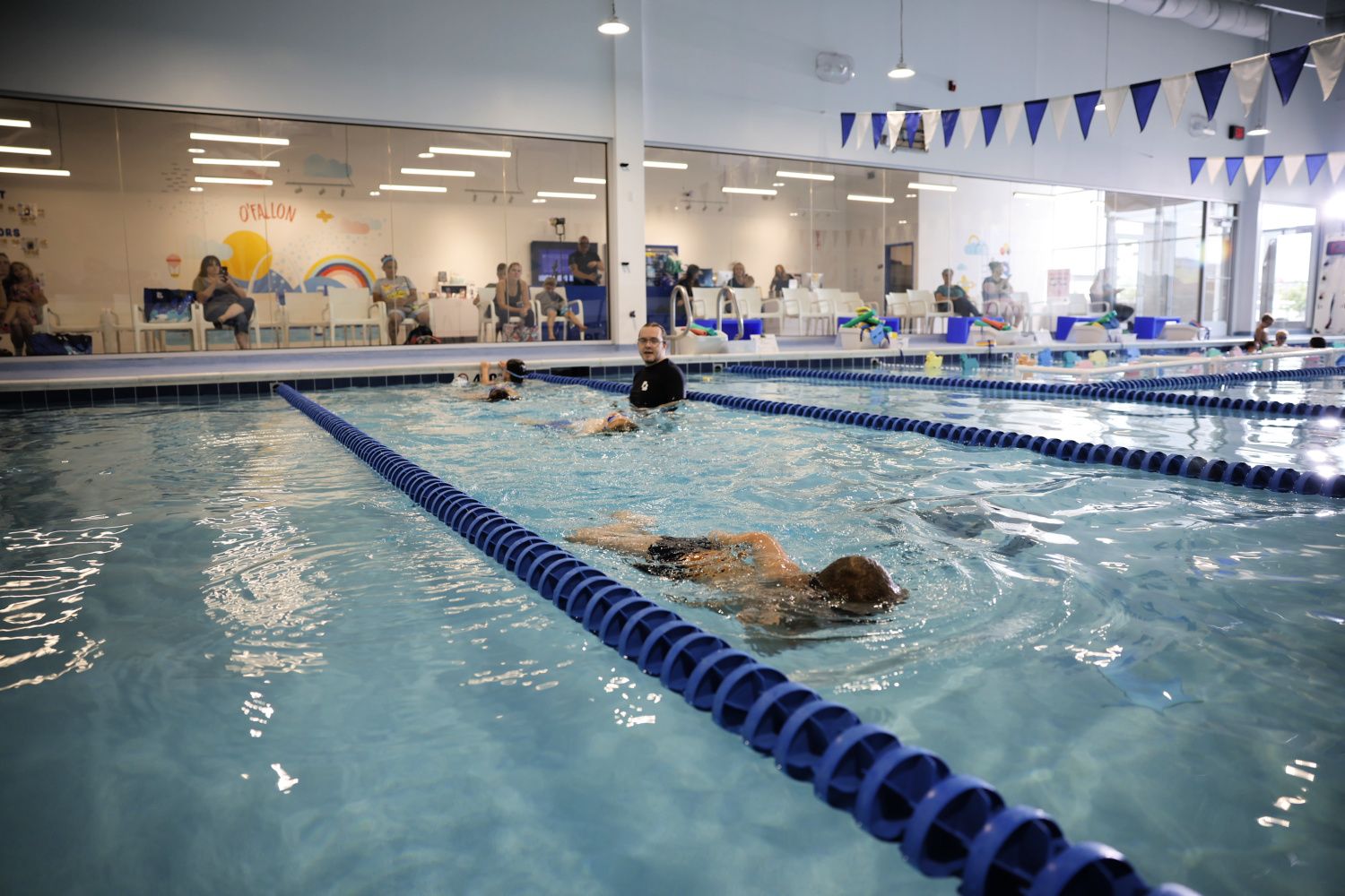 Big Blue Swim School lesson in the pool
