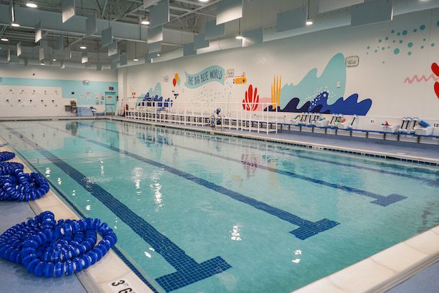 Clean pool at Big Blue Swim School