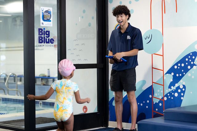 Check-in at Big Blue Swim School