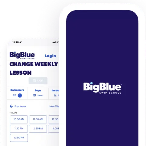 Schedule weekly swim lessons in the Big Blue app!