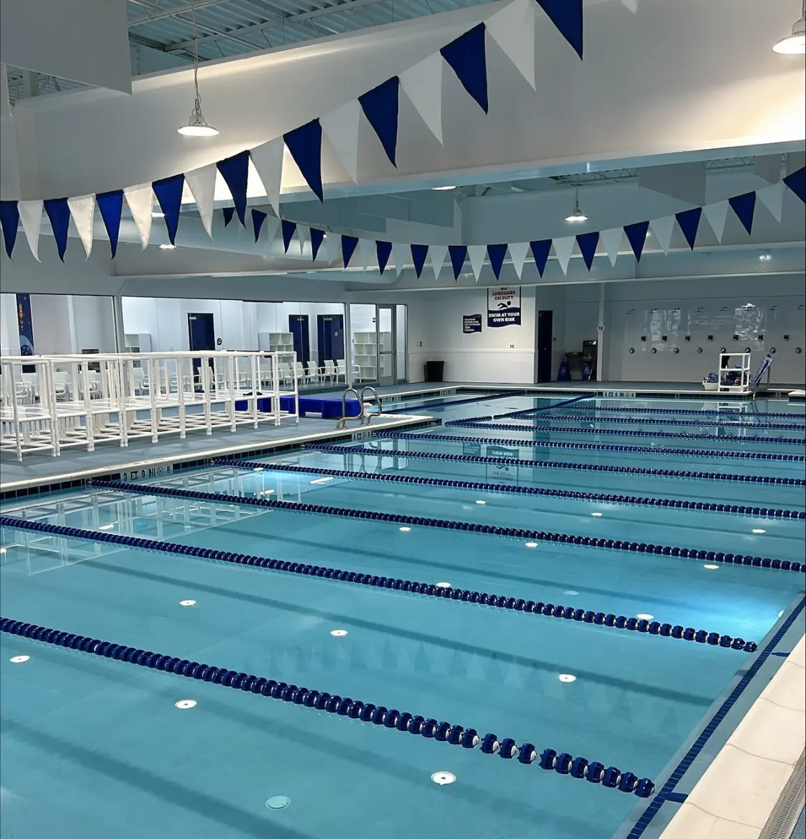 Big Blue Swim School in Atlanta (North Druid Hills), GA indoor pool and lane lines